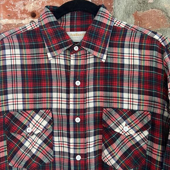 VTG Andhurst Men's Flannel LS Shirt M 21x29 - Picture 1 of 5